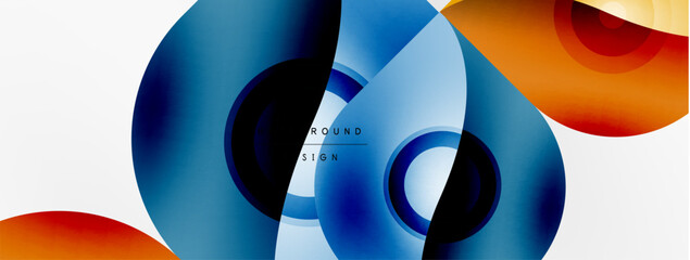 Vector abstract geometric background. Techno flower petals concept. Wallpaper or texture design, bright poster, banner, flyer