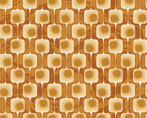 geometric seamless pattern wallpaper in terracotta tones