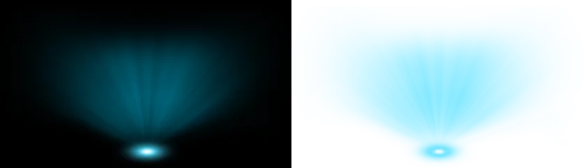 Fotobehang light hud circle with holographic blue glow transparent background © Kal El BSF