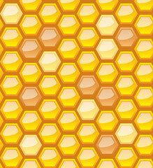 Fototapeta premium Seamless honeycomb pattern, vector illustration, eps10, 3 layers