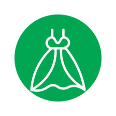 Clothes Fashion Skirt Solid Icon