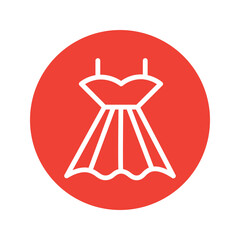 Clothes Fashion Skirt Solid Icon