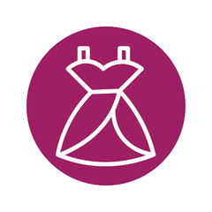 Clothes Fashion Skirt Solid Icon