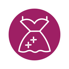 Obraz premium Dress Fashion Skirt Solid Icon