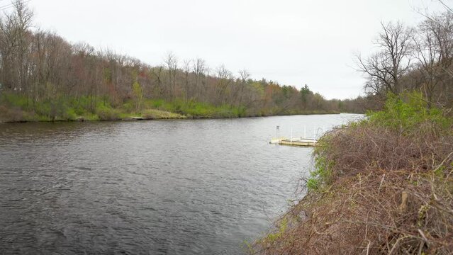 Flat River Belding Michigan river lake 4k