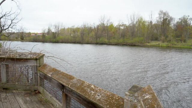 Flat River Belding Michigan river lake 4k
