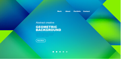 Dynamic triangle design with fluid gradient colors abstract background
