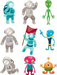 alien and astronaut icons