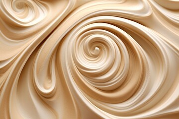 Close up of ice-cream and marshmellow texture. Generative AI
