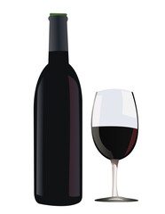 red wine vector