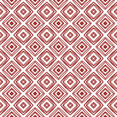 Tiled watercolor pattern. Maroon symmetrical