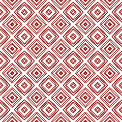 Tiled watercolor pattern. Maroon symmetrical