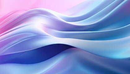 abstract blue background with flowing, smooth lines that shimmer and shine. Generative ai