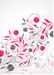 floral background, vector abstract background