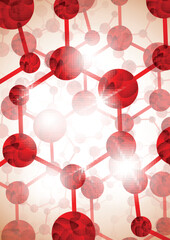 molecular structure, abstract background