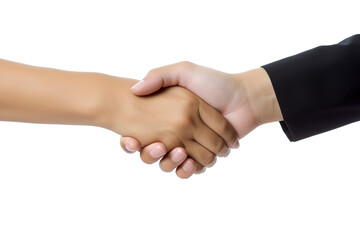 Business handshake and business people concepts. Transparent background, PNG