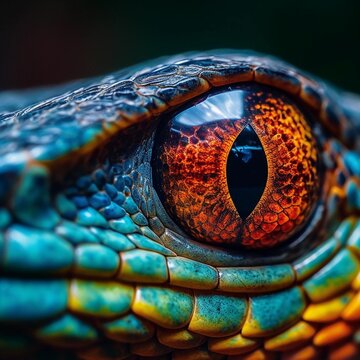 Close up of a snake eye