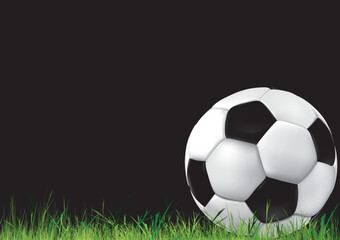 Football background. Soccer ball. Vector sport, game illustration.