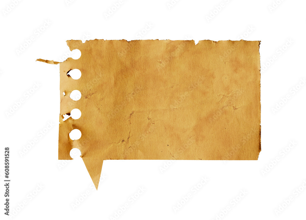 Poster Old speech text paper texture isolated