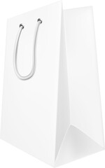 Transparent shopping paper bag. Packaging for purchase and other products