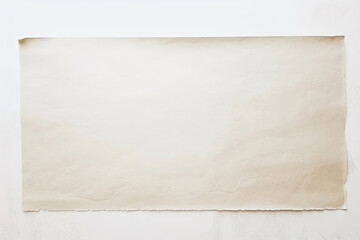 Obraz premium Vintage blank sheet of paper on white background, Generative AI