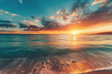 Fototapeta premium Free photos of tropical islands beaches during sunset