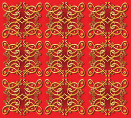 Seamless vintage oriental background decorative design for wallpaper, paper, textile