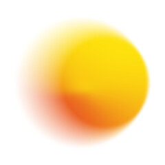 Yellow round blurry gradient mask