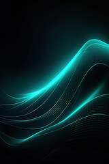   The neon light pattern on the black background