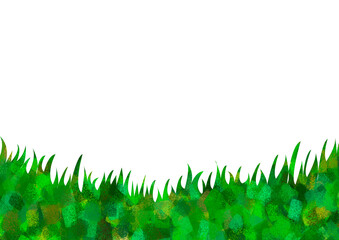 草　ライン　素材　背景