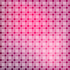 Abstract tile red and pink seamless background. Square pixel mosaic vector