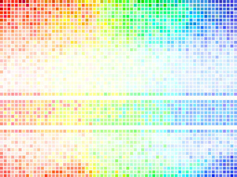 Multicolor abstract  tile background. Square pixel mosaic vector