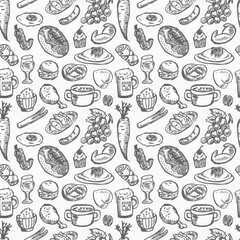 seamless food pattern