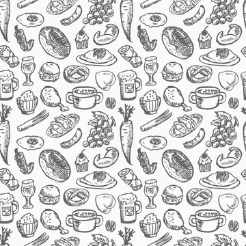 seamless food pattern