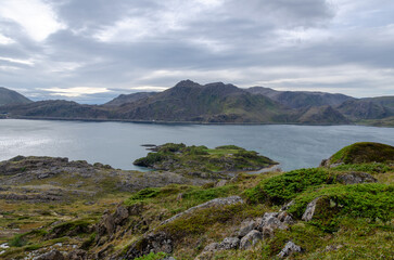 Scenic view of Skipsfjorden, Mageroya Island, Norway