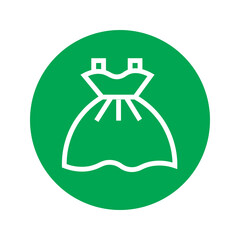 Dress Fashion Sew Solid Icon