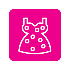 Girl Female Dress Solid Icon