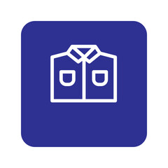 Shirt Coat Clothes Solid Icon