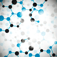 molecular structure, abstract background