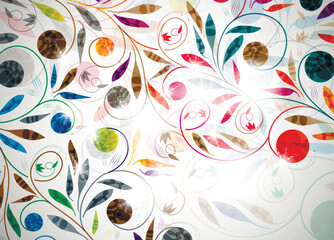 floral abstract background