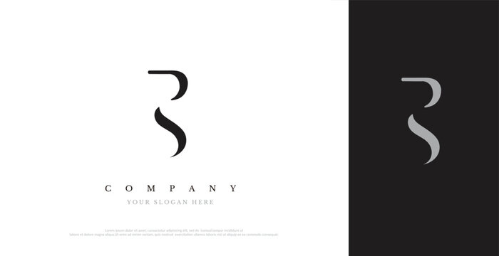 Initial PS Logo Design Vector 