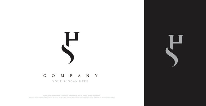 Initial HS Logo Design Vector 