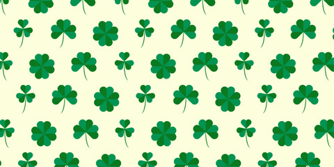 Natural clover leaf pattern background