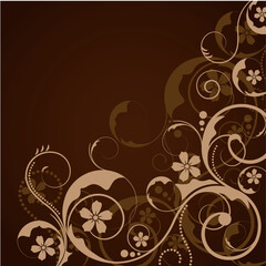 an abstract ornament design in vintage style