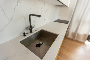 modern Kitchen sink and faucet