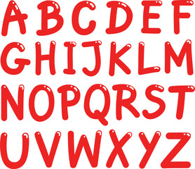 illustration of Capital Letters Alphabet for education