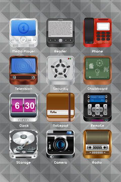 High quality mobile device icons