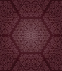 Seamless floral pattern. Retro background. Vector illustration.