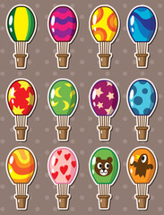 cartoon hot air balloon stickers