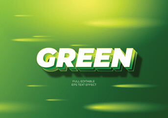 Green Editable Text Effect